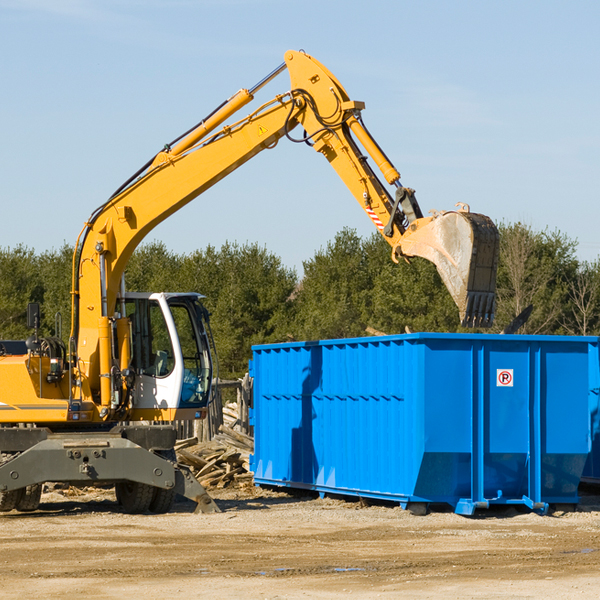 can i request a rental extension for a residential dumpster in Bluewater